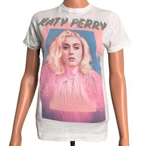 Katy Perry XS White Short Sleeve Graphic T Shirt